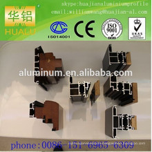 China high quality wood- aluminium windows,doors and profile, extrusion aluminium windows profile,